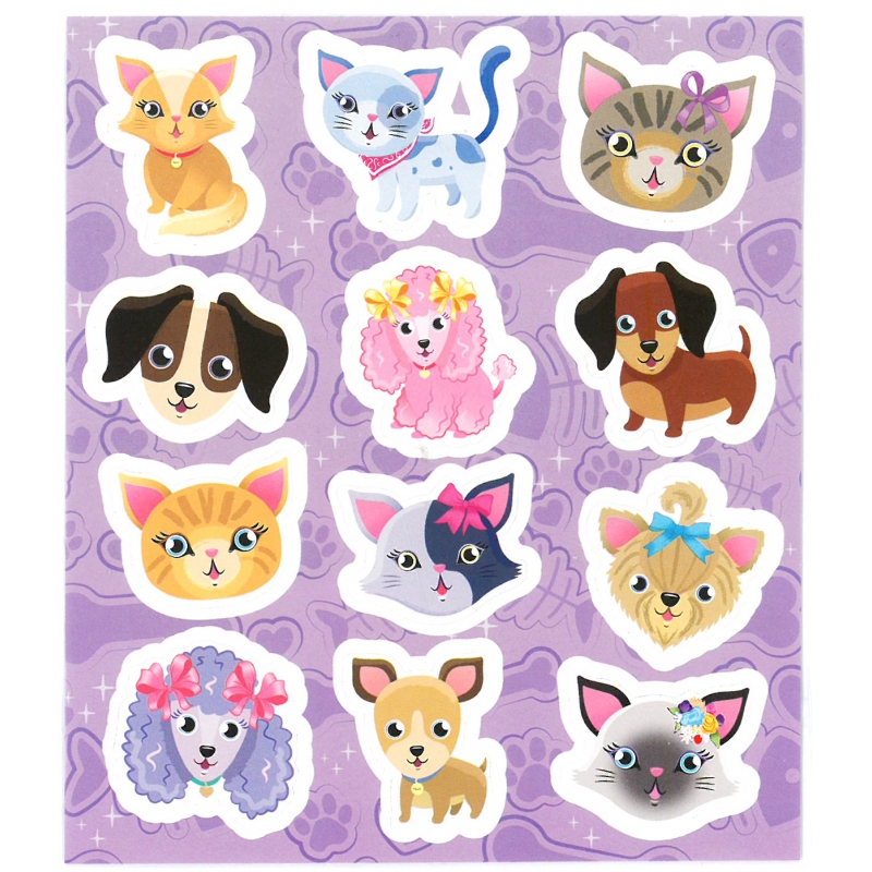 Kinematica Bloedbad Contract Fun stickers kat en hond