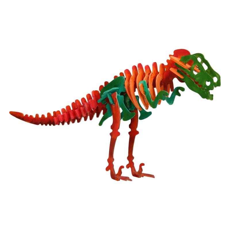 Maak je eigen houten 3D dino